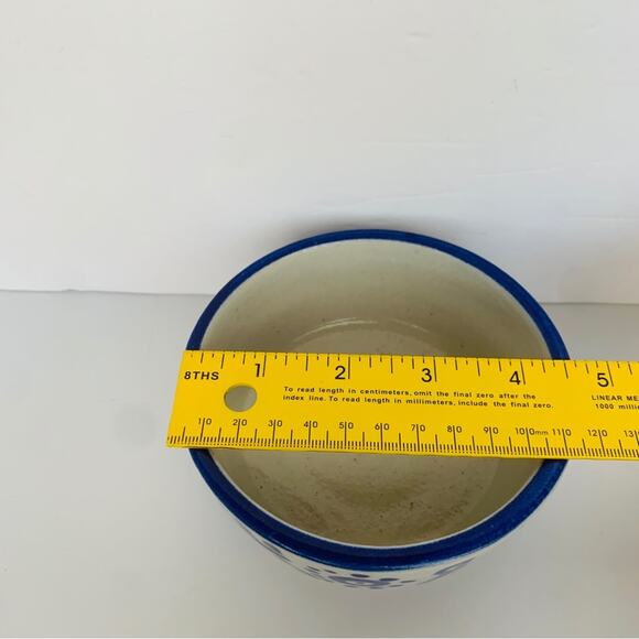 Vintage Mexican Stoneware Pottery Bowl - Picture 3 of 8